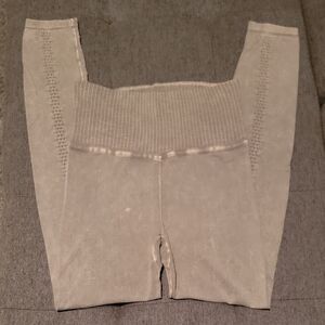 FP Movement by Free People Good Karma High-Waist Leggings - Ice Grey - Sz XS/S